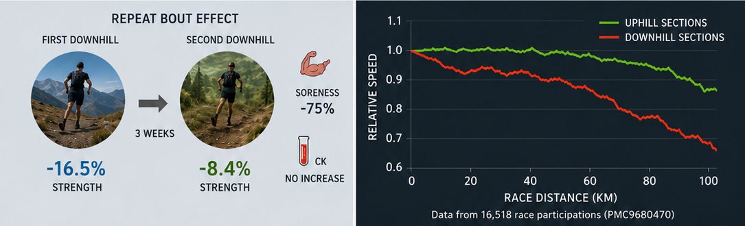 The repeated-bout effect and the downhill speed drop-off